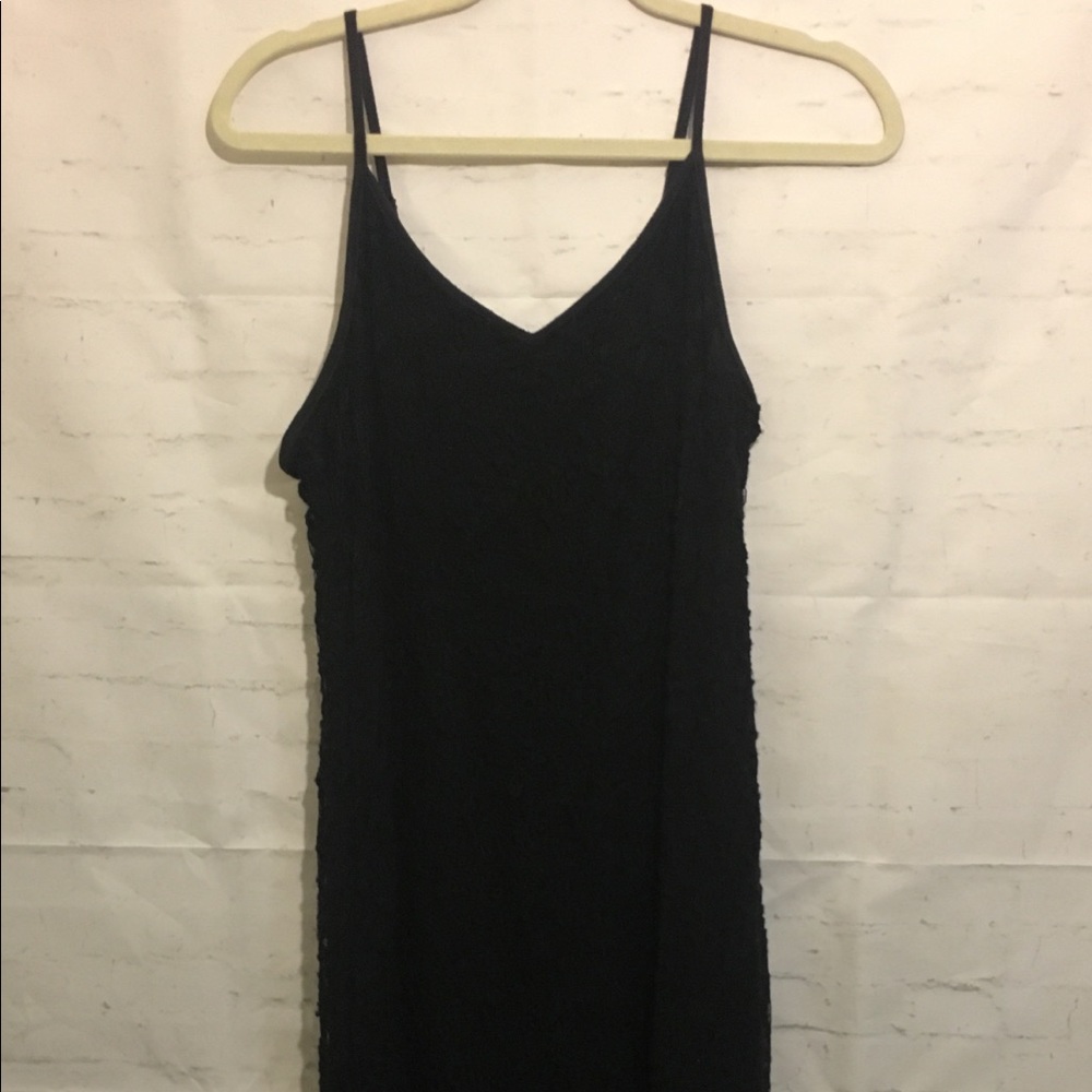 NWT $98 Babeau Lace Little Black Dress with slit
